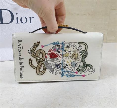 Christian Dior Tarot La Roue De La Fortune Clutch 